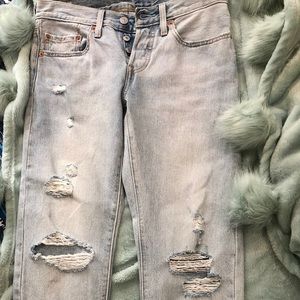 Levi’s premium 501 tapered cropped jean